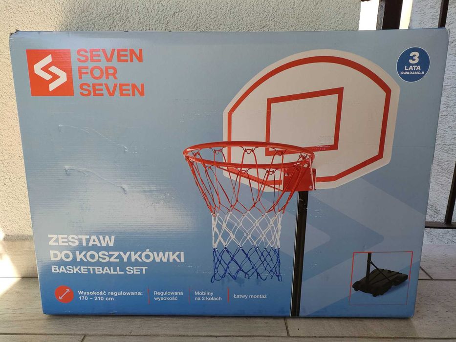 Kosz do koszykówki do 210 cm zestaw Seven for 7 - NOWY - Warszawa