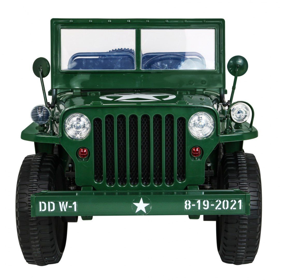 24V 4x4 3osobowy MAX 60KG JEEP willys AUTO na akumulator Wojskowy