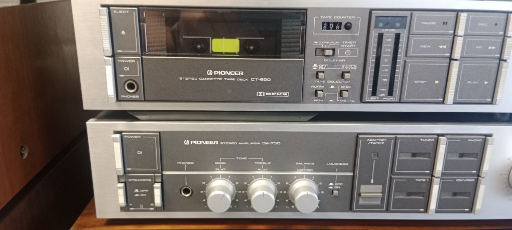 Pioneer SA 750, CT 850, T950. Wieża stereo od Audio Vintage