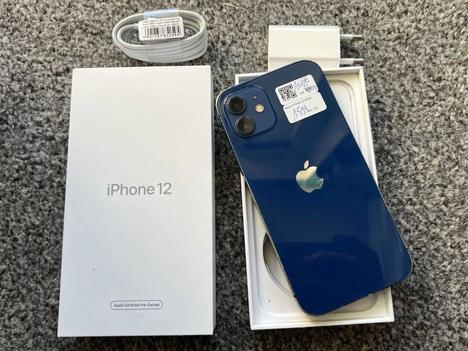 iPhone 12 64GB SIERRA BLUE Niebieski Pacific Bateria 100% Gwarancja FV