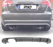 DIFUSOR PÁRA-CHOQUES TRASEIRO AUDI A3 8P 8PA SPORTBACK 08-12 LOOK S LINE