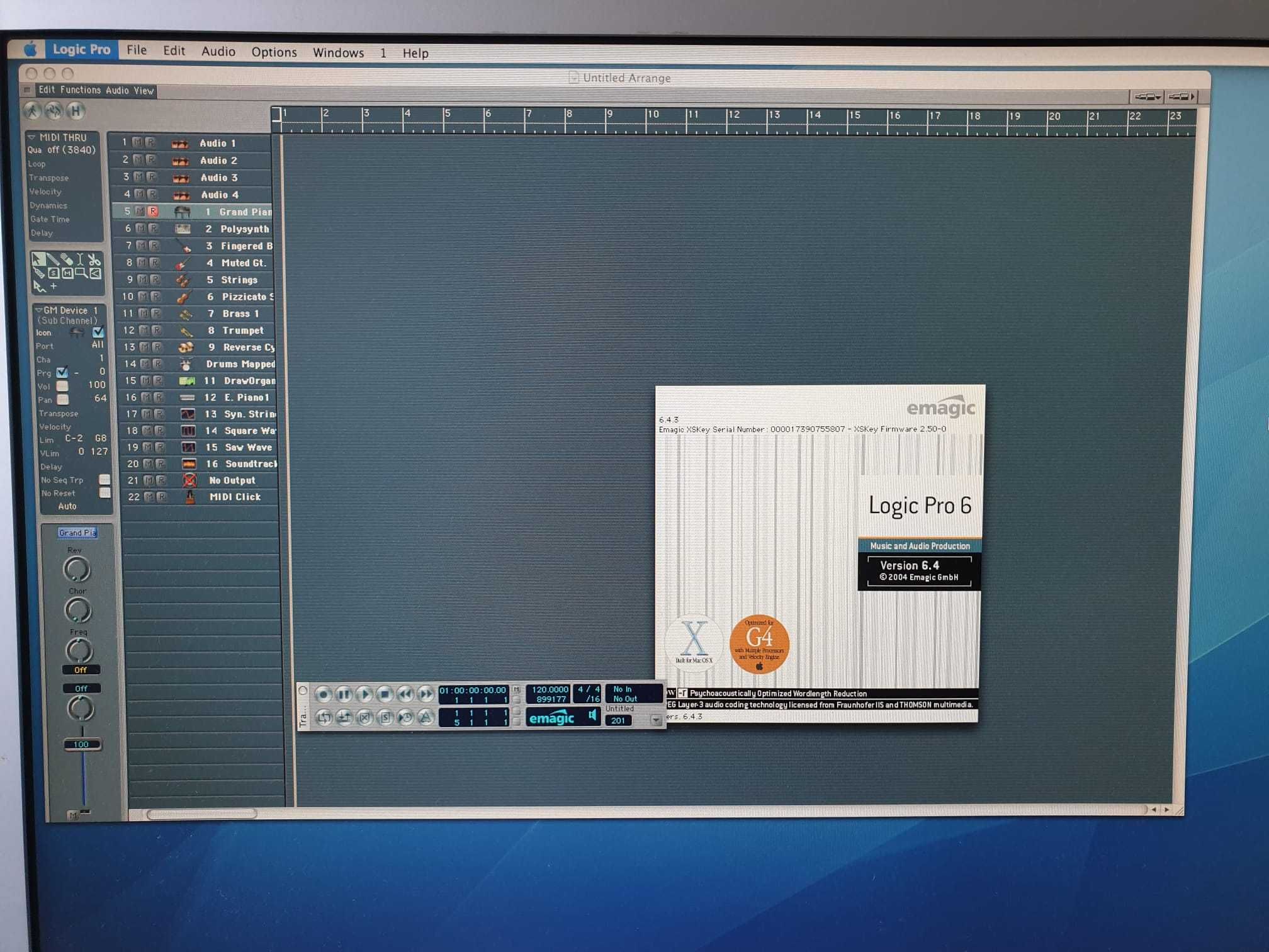 Apple Power Mac G4 + Emagic Logic Pro 6