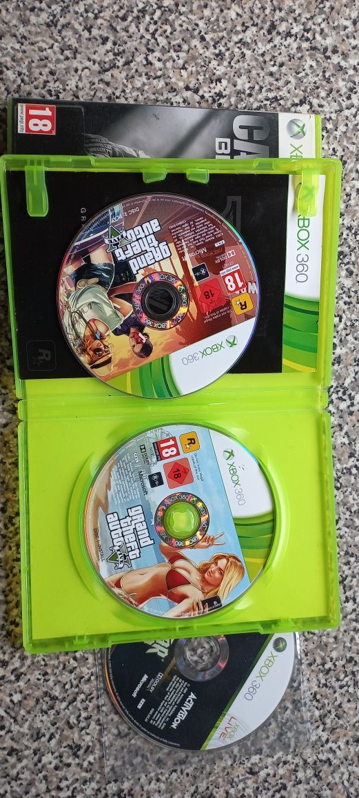 Grand theft auto 5/Call of duty black ops 2/Guitar hero 5 Xbox 360