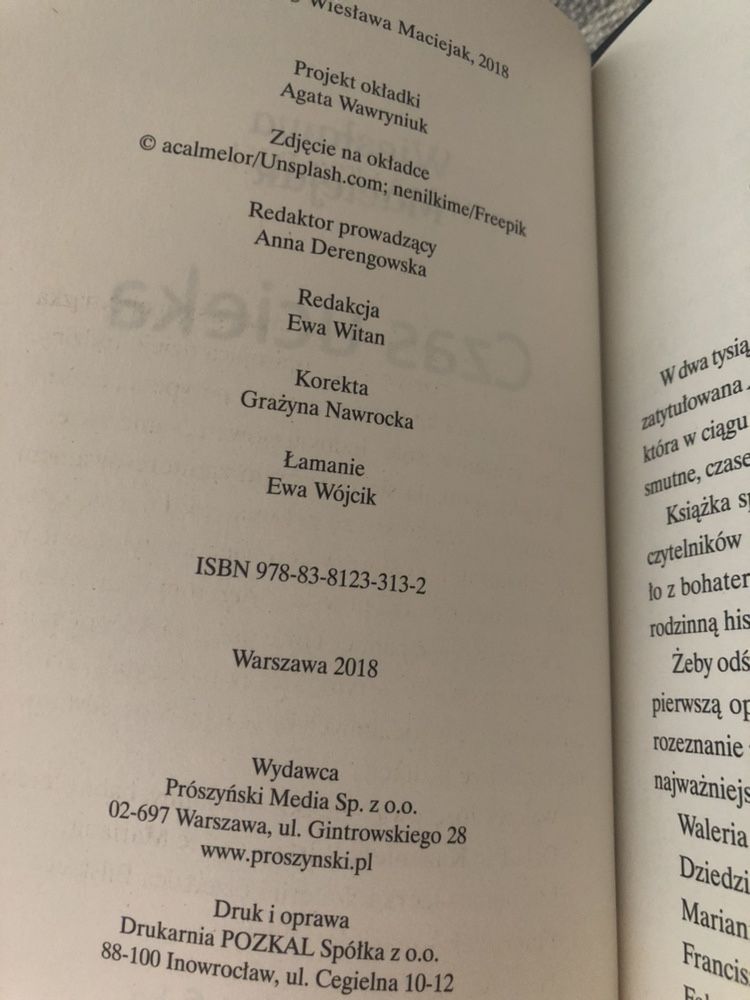 Czas ucieka Wiesława Maciejak