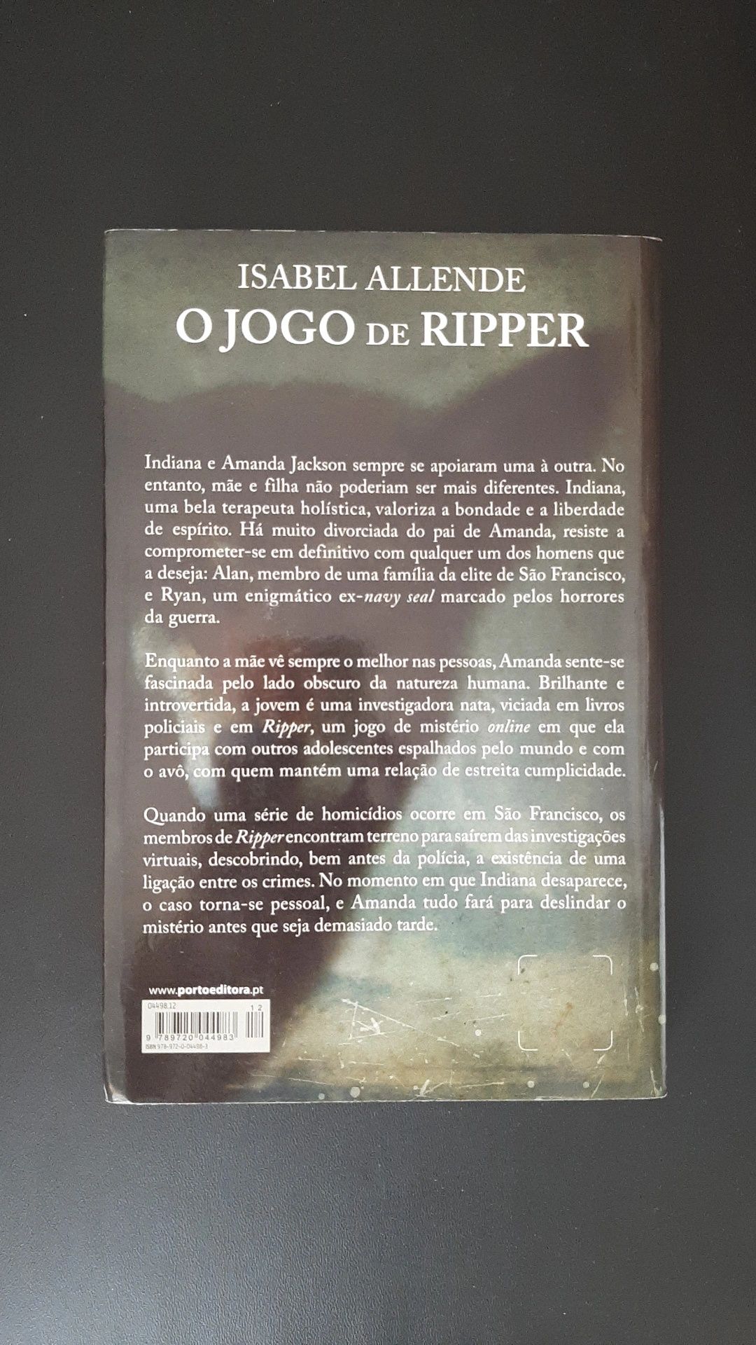 O jogo de Ripper, Isabel Allende