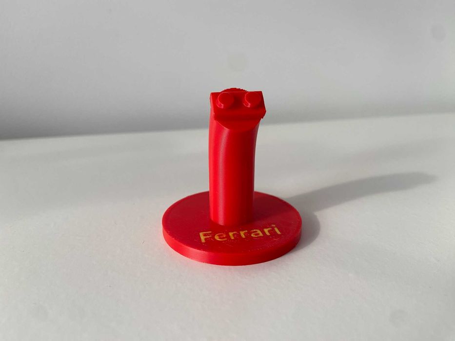 Suporte para mini carro de F1 LEGO - Ferrari