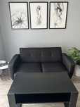 Sofa dwuosobowa, rozkładana.