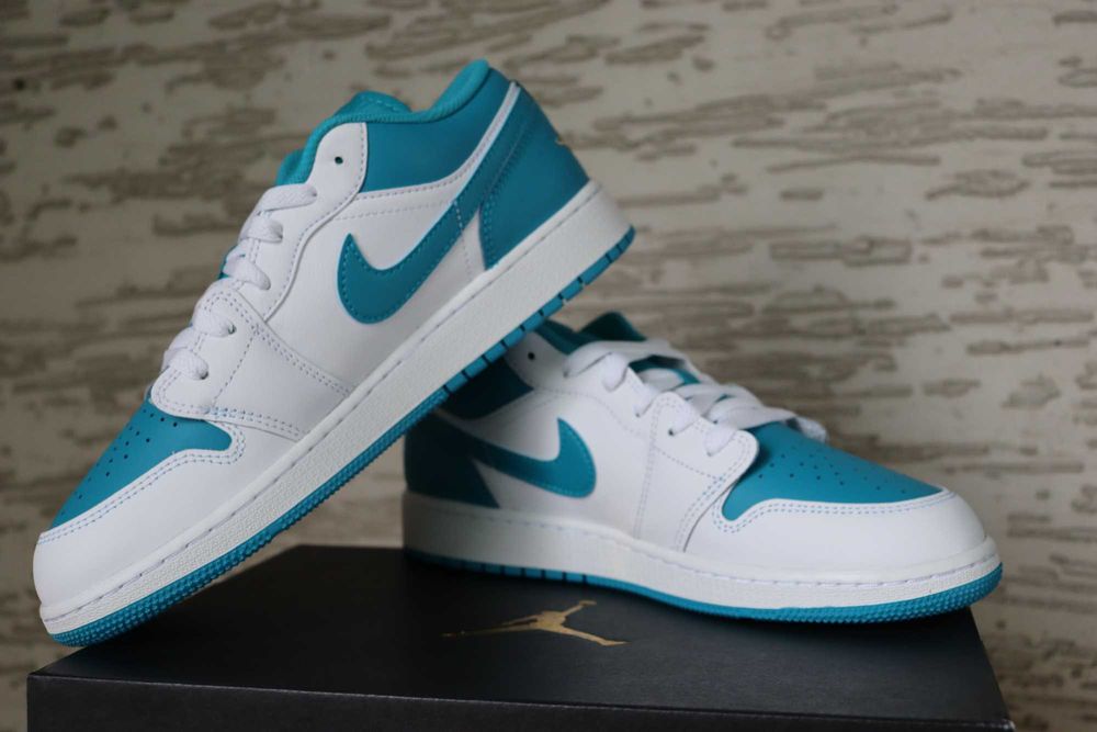 Nike Air Jordan 1 Low Celestial Gold Aquatone 40 *NOWE*