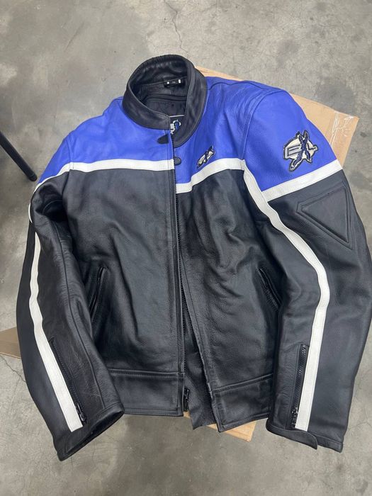 Кожаная мотокуртка мужская