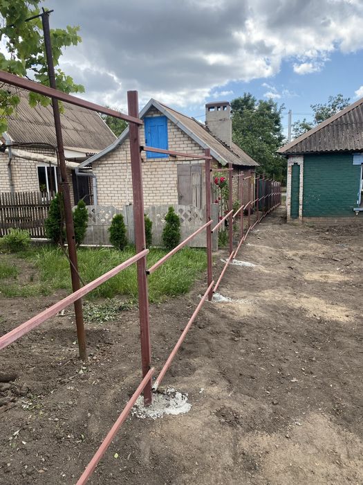 Купить забор з профілю кривий ріг ворота відкатні розпашні кривий ріг