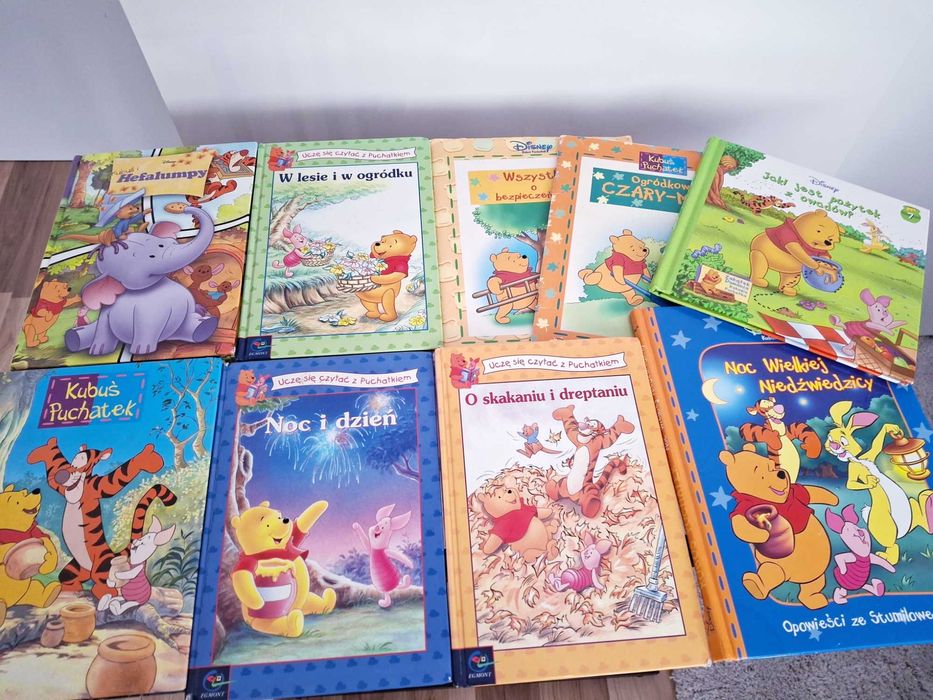 Kubuś Puchatek zestaw 9 książeczek z przygodami Kubusia Puchatka