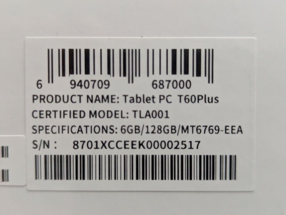 Планшет Teclast T60 Plus 12" 90Hz 6/128GB Global LTE+ЧОХОЛ КНИЖКА