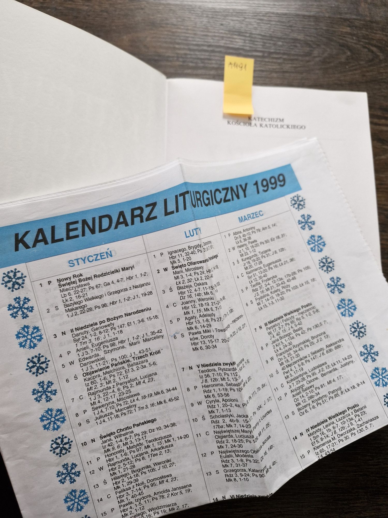 A1191. "Katechizm kościoła katolickiego"