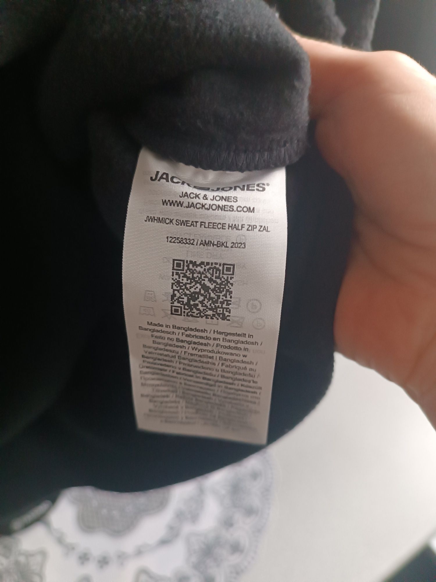 Bluza polar męska Jack & Jones czarna- L.Nowa z metką