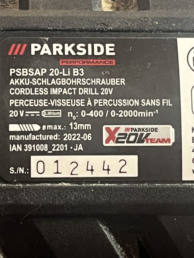 Wiertarka udarowa Parkside Performance Lidl