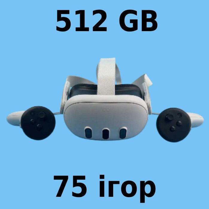 Окуляри віртуальної реальності Meta Quest 3 512 Gb + 75 Ігор