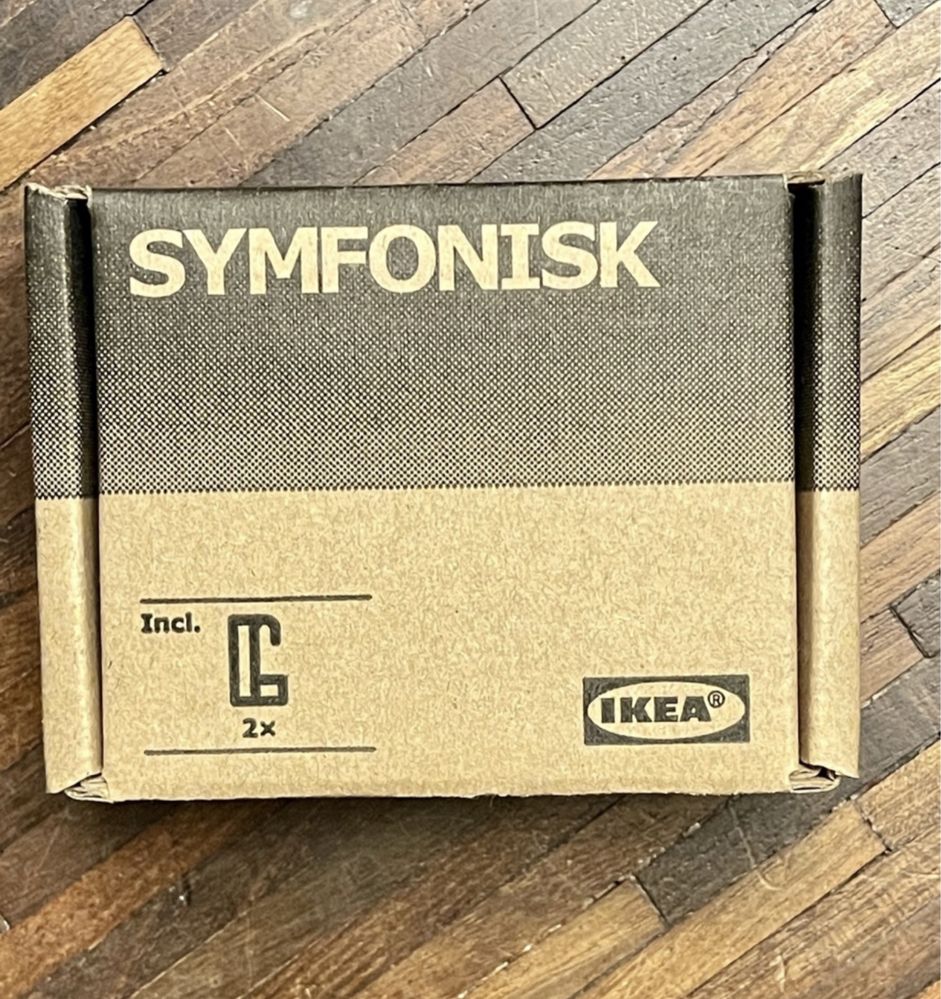IKEA Symfonisk komplet dwoch haczyków przykręcanych głośnik Symfonisk