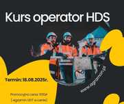 Kurs operatora HDS - z egzaminem UDT