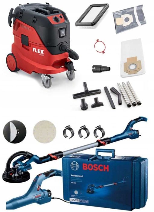 szlifierka do gipsu żyrafa odkurzacz FLEX S44 wynajem wypożyczalnia