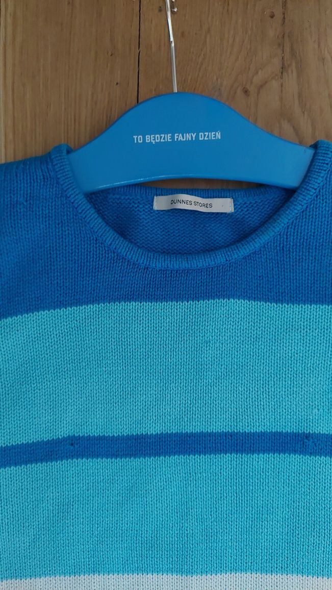 Dunnes Stores UK urocza i stylowa bluzka cotton blue r L i 40 - 42