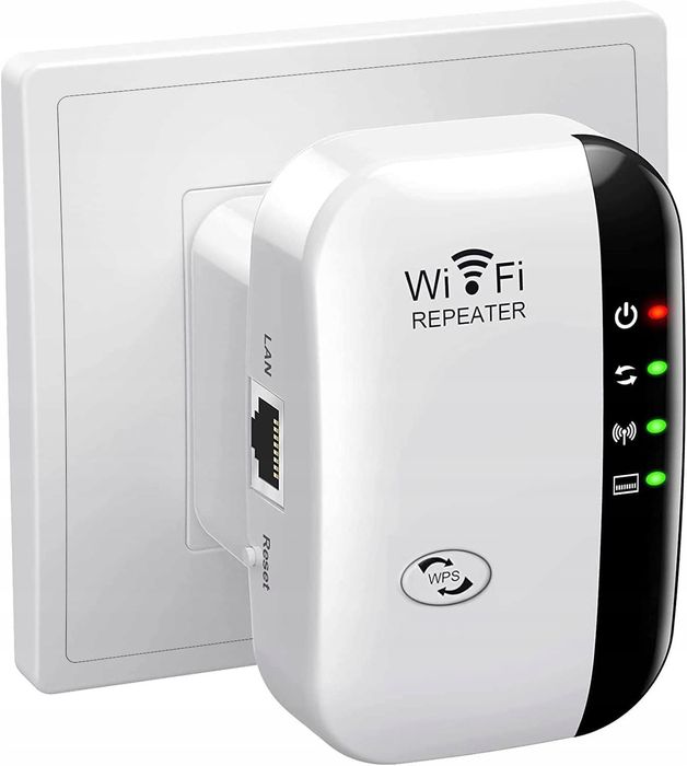 QIKtech Wzmacniacz sygnału Wi-Fi NAJMOCNIEJSZY PRO 300Mbps WPS 2.4GHz