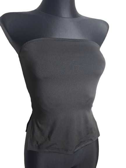 Czarna bluzka bez ramiączek (459)