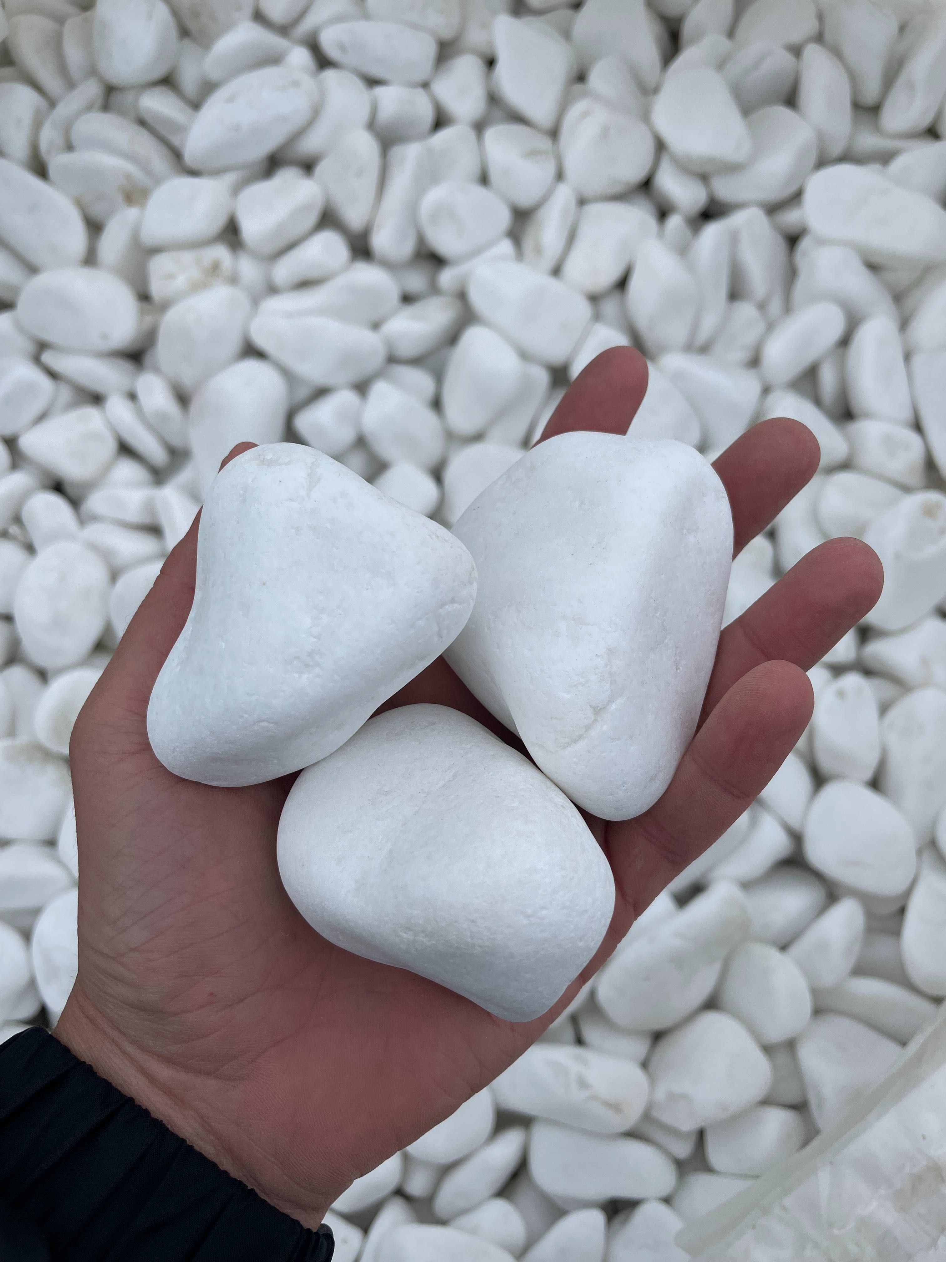 ŚNIEŻNOBIAŁY GRECKI OTOCZAK Biały Kamień 1-2, 2-4, 3-6, 4-8 cm Thassos