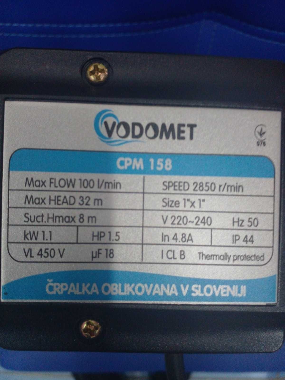 Центробежный насос VODOMET CPM158 (Словения)