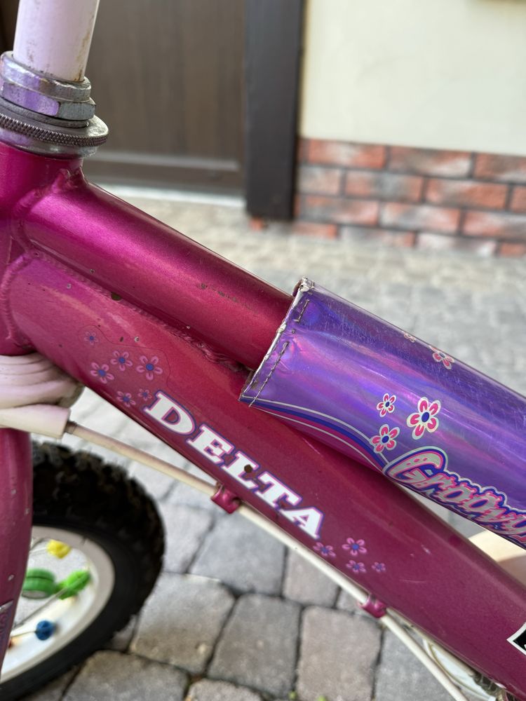 Rowerek dziecięcy Delta 12 cali różowy