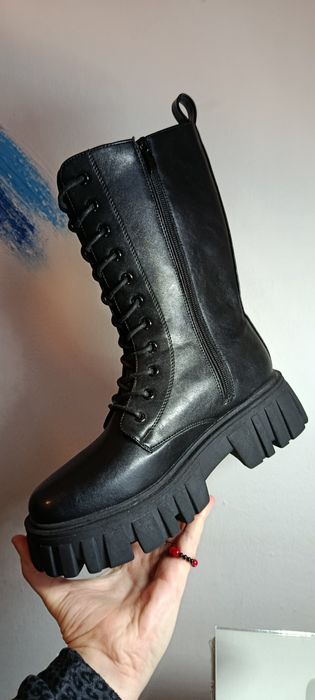 Чоботи жіночі, осіннє взуття, високі чоботи, высокие сапоги