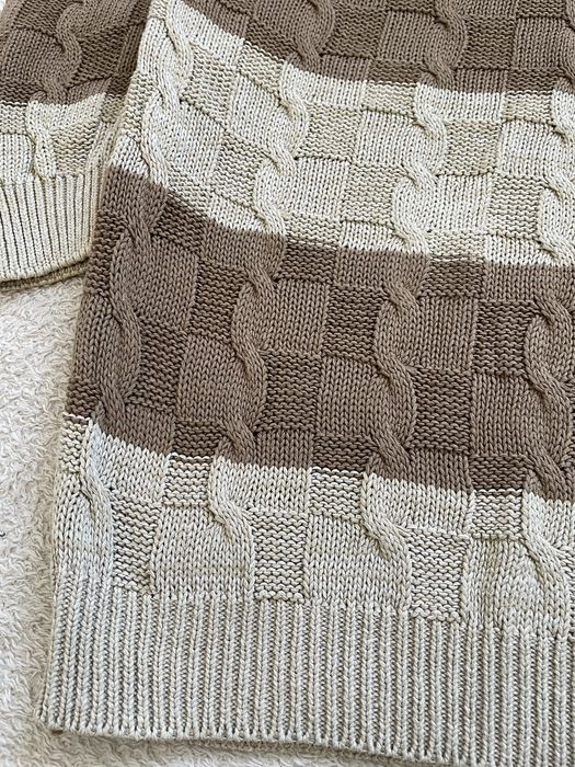 Sweter męski z kołnierzykiem typu polo