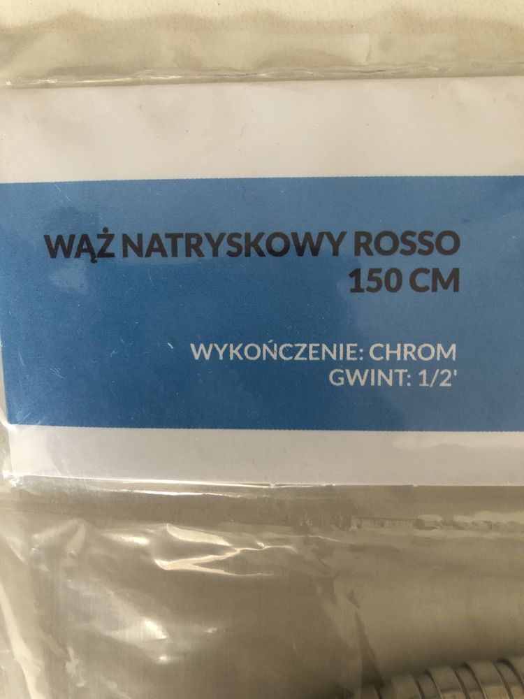 Waż natryskowy ROSSO długość 150 cm nowy