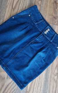 Spodnica dżinsowa jeansowa 164 jak nowa