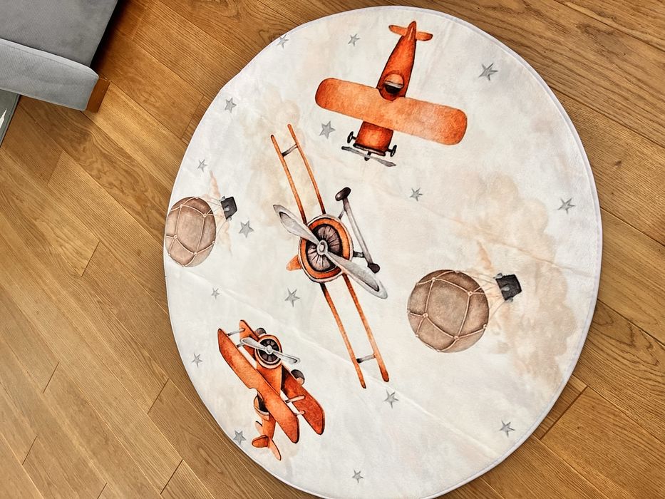 Dywan dziecięcy /mata samolot balony  120 cm NOWY