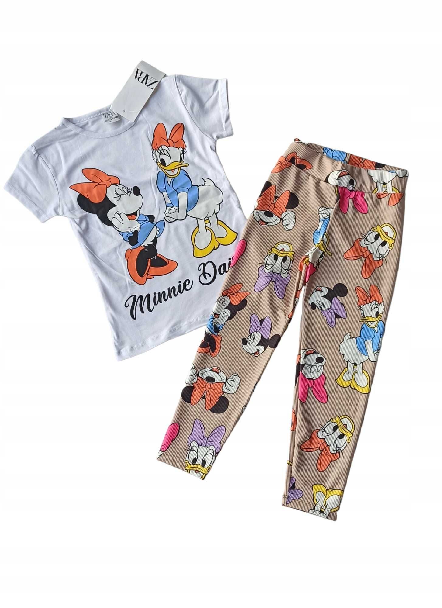 KOMPLET DLA DZIEWCZYNKI bluzka legginsy nowy 98-104