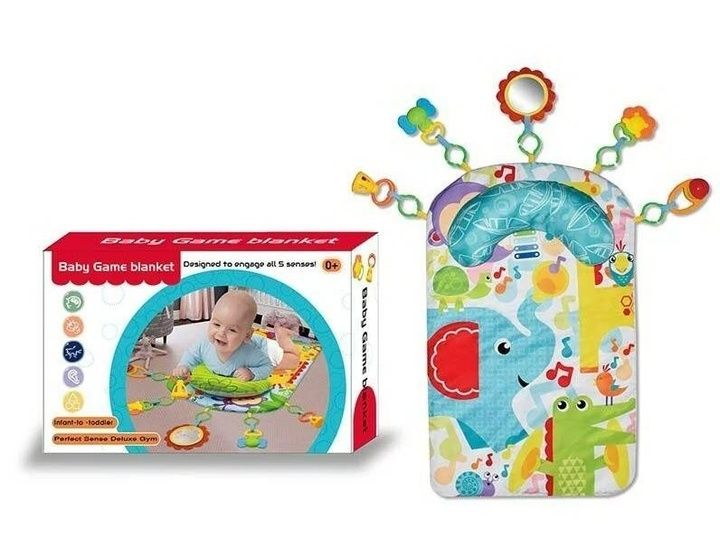 Дитячий розвиваючий килимок з брязкальцями