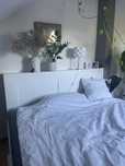 Lóżko brimnes ikea z zaglowkiem