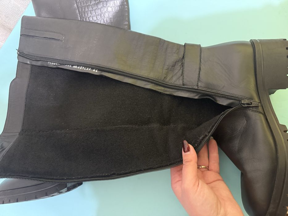 Чоботи демісезонні шкіряні