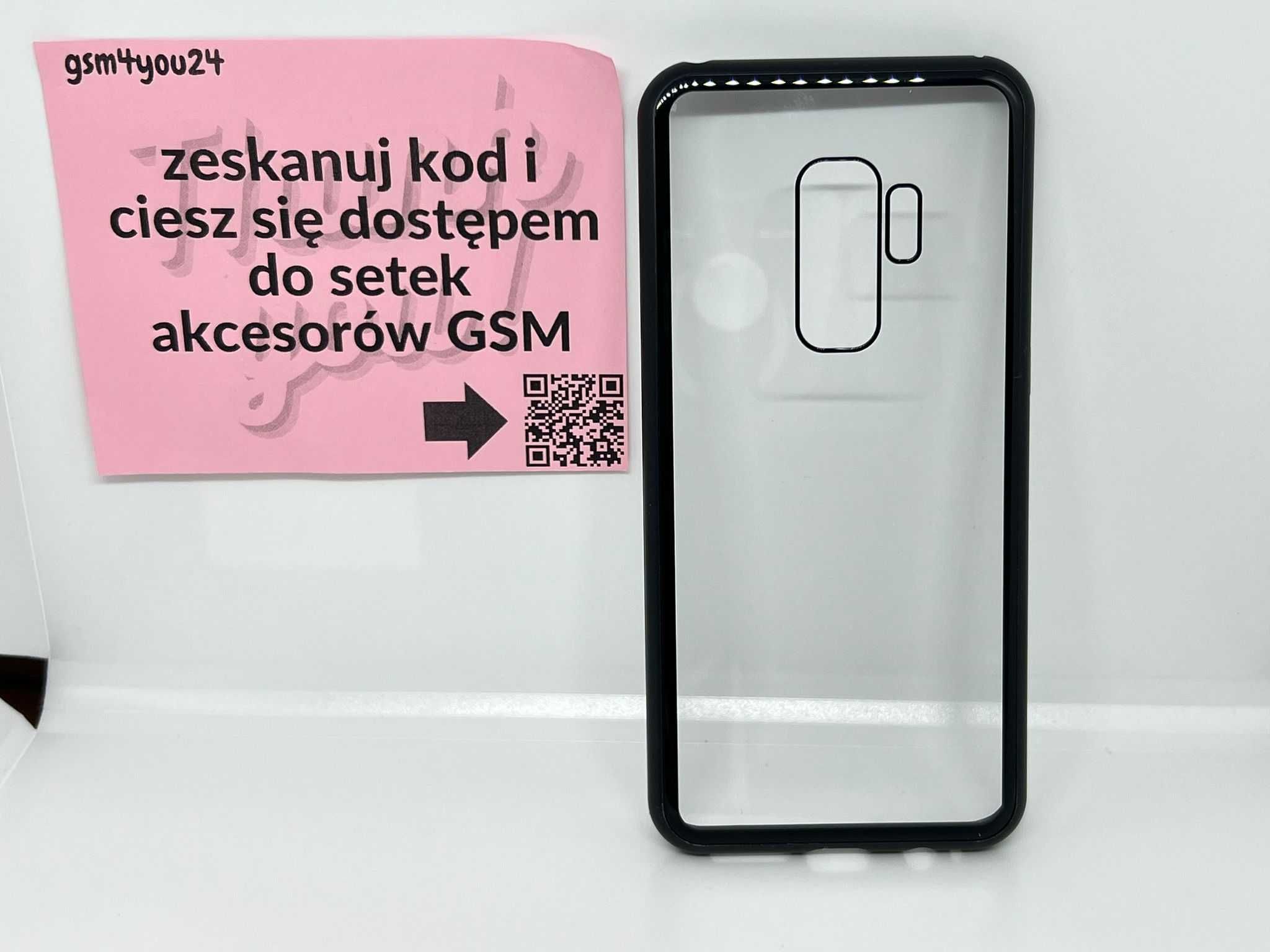 Etui magnetyczne aluminiowe / szklane Baseus do Samsung Galaxy S9+