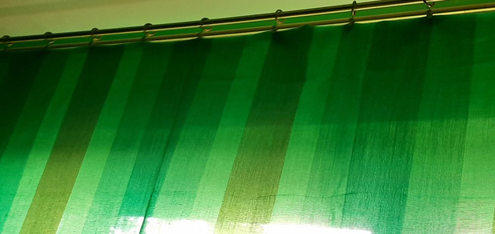 Zasłony długie Nowe odcienie zieleni pasy