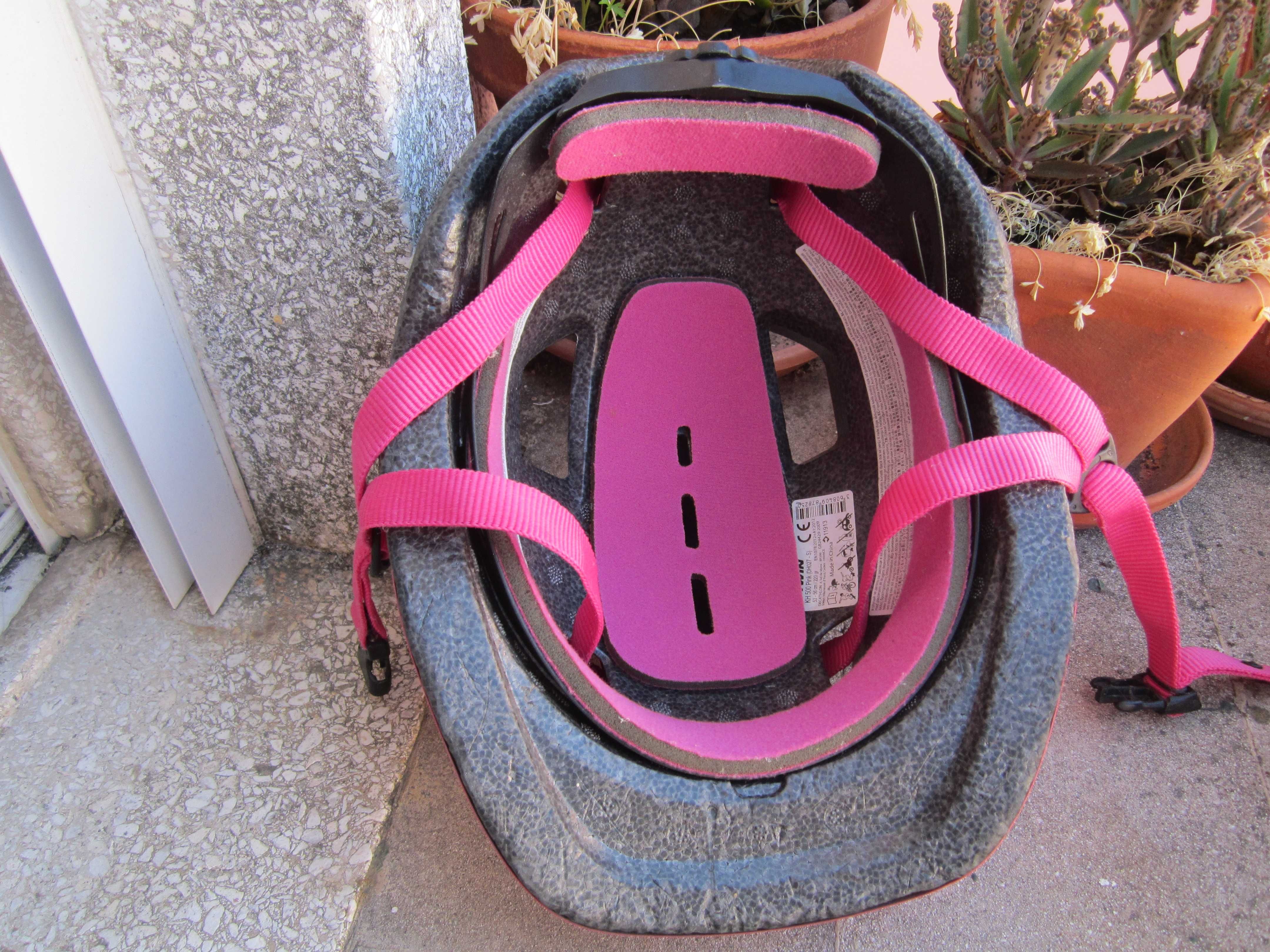 Capacete BTWIN Rosa Criança 53-56 cm, 220 gr