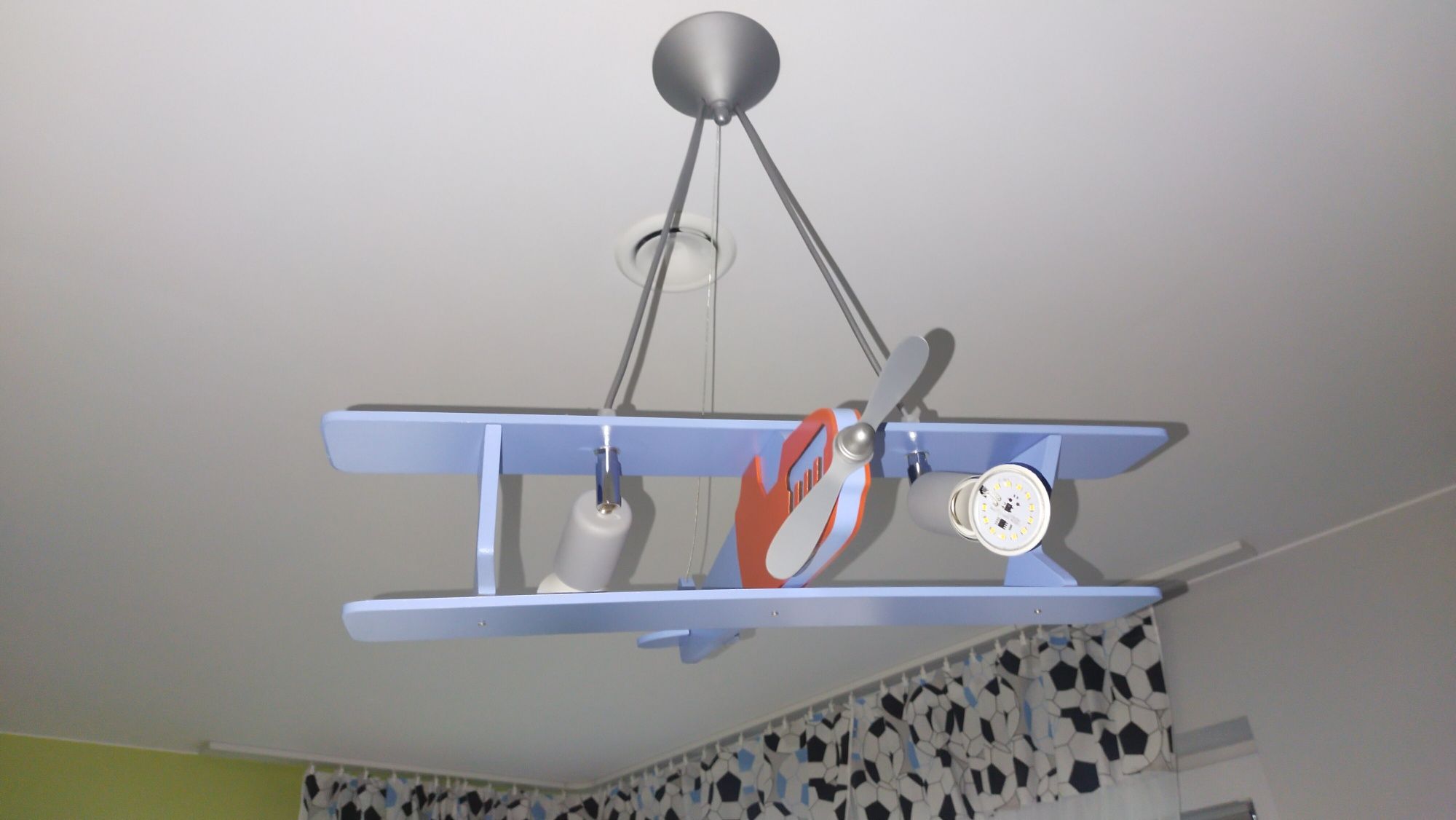 Żyrandol lampa oświetlenie samolot dla dzieci