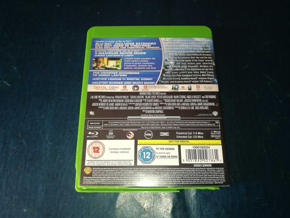 GREEN LANTERN	BLU-RAY + DVD (legendagem Português do Brasil)