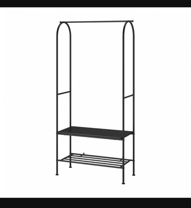 Suporte p/ cabides com arrumação