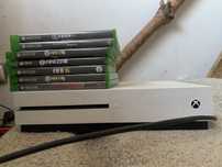 Xbox one S z grami oraz padem w bardzo dobrym stanie