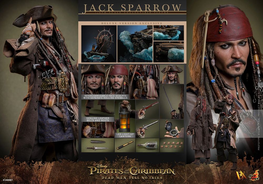 Hot toys DX 38 Jack Sparrow (Deluxe Version)