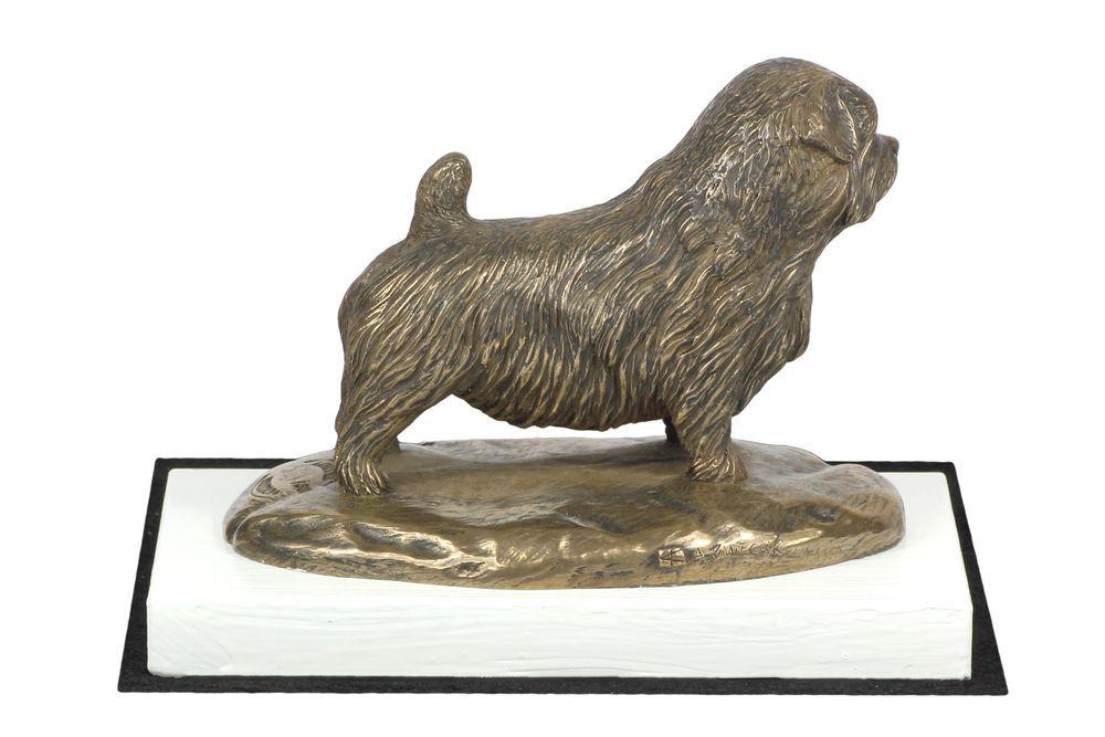 Norfolk Terrier statuetka na białym drewnie Art-Dog