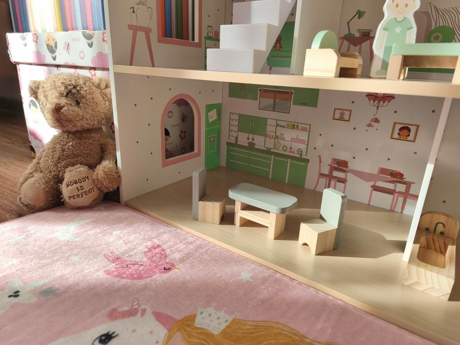 Дерев'яна іграшка Будиночок MD 0155 ляльковий будиночок