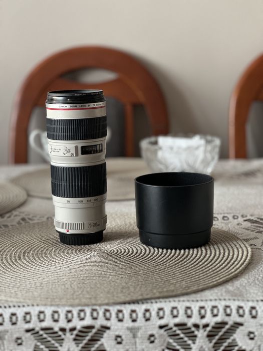 Obiektyw Canon EF 70-200 mm f/4L USM - stan idealny + osłona + filtr