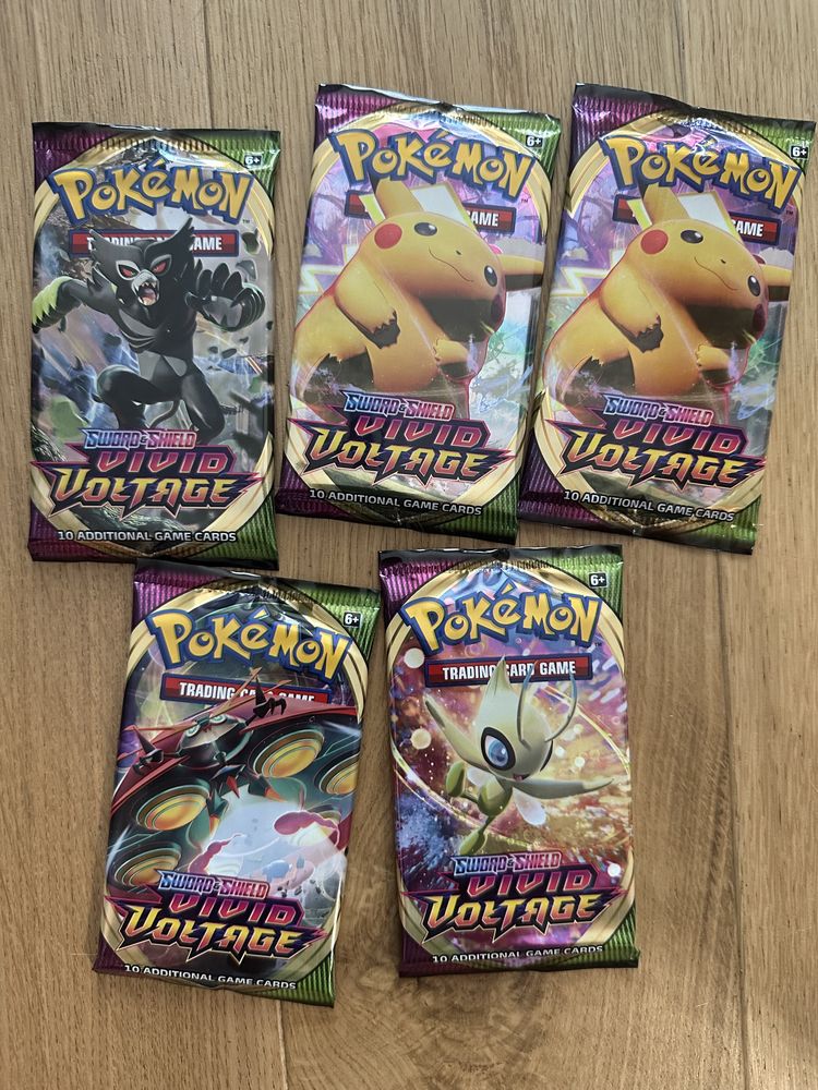 5X booster vivid voltage pokemon tcg